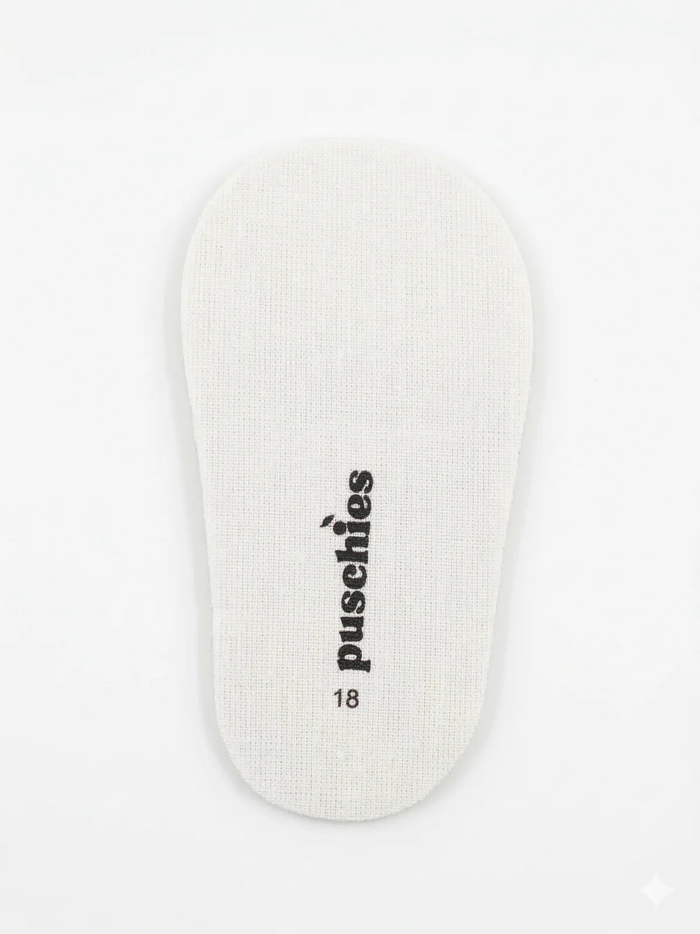 Puschies Ersatz-Innensohle — Mesh-Textil mit puschies-Branding